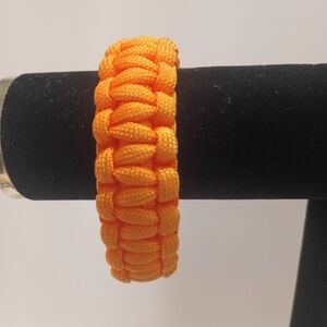 Orange Paracord Braided Bracelet - Unbranded